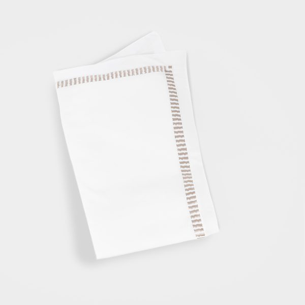 Amity home savona duvet cover white with oyster embroidery   stitched border