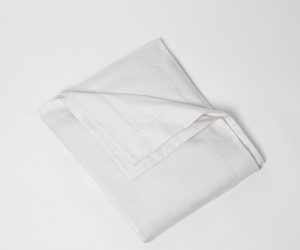 Amity home murano duvet cover in white   subtle stitched border