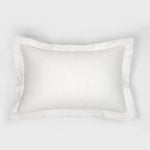 Amity home murano duvet cover in white   wide flange border