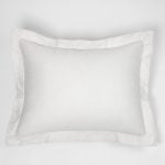 Amity home murano duvet cover in white   stitched flange border