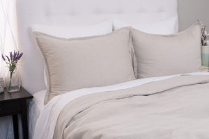 Amity home caleb duvet cover in stone   textured weave