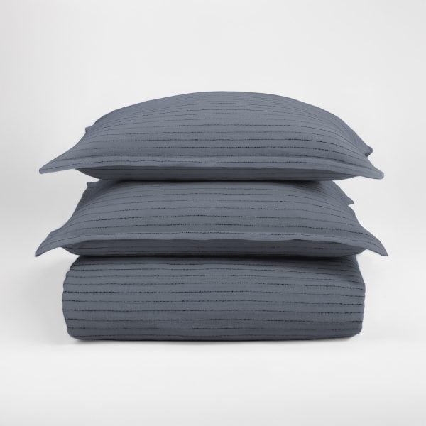 CAMBRIA DUVET COVER, STEEL BLUE