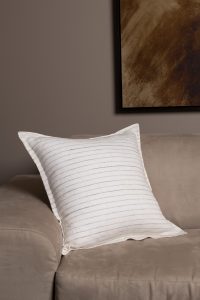 Amity home cambria sham in white   subtle striped texture