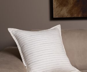Amity home cambria sham in white   subtle striped texture