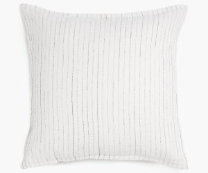 Amity home cambria sham in white   vertical textured stripes