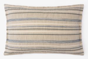 Amity home rockwell sham dutch euro in multi stripe   woven texture