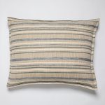 Amity home rockwell sham dutch euro in natural multi stripe   textured stripes