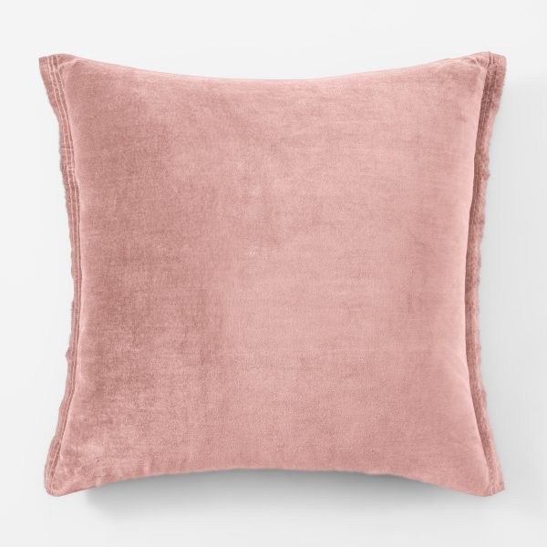 Amity home tahoma sham in blush   plush velvet texture