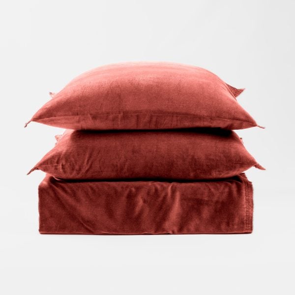 Tahoma Duvet Cover, Brick
