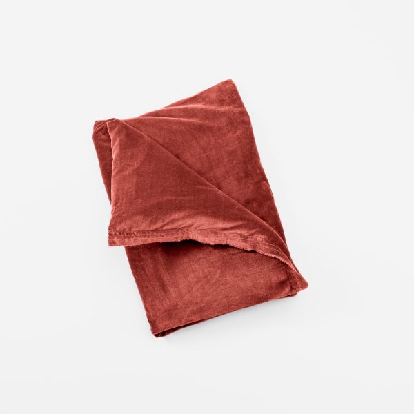 Amity home tahoma duvet cover in brick   washed texture fabric