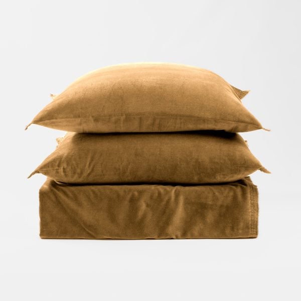 Tahoma Duvet Cover, Ochre