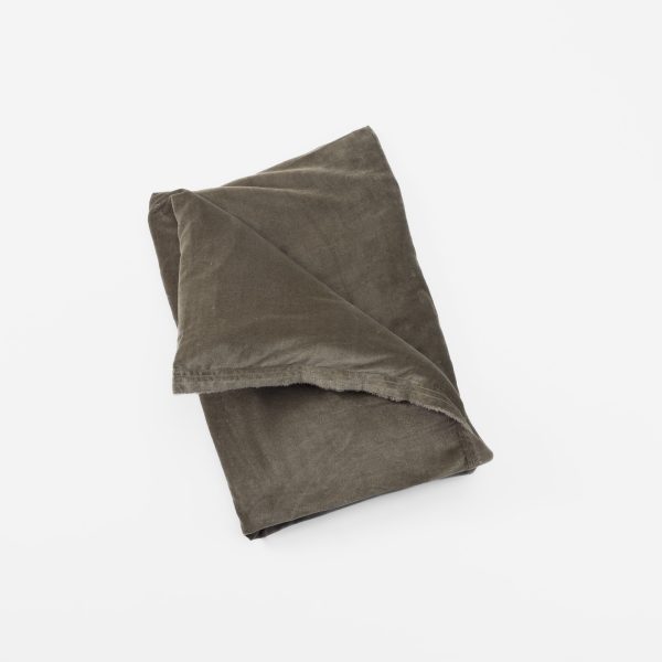Amity home tahoma duvet cover in laurel   raw edge linen texture