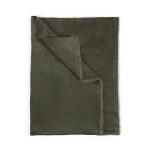 Amity home hugh  getz collection in olive green   frayed velvet texture