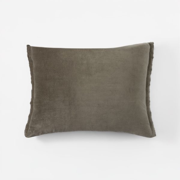 Amity home tahoma sham in laurel   soft velvet texture