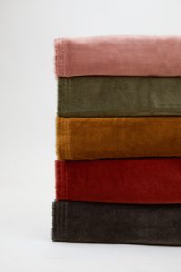 Amity home tahoma duvet cover in brick   washed velvet texture