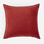 Amity home sloane pillow in brick   plush velvet texture