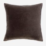 Amity home sloane charcoal pillow   velvet texture