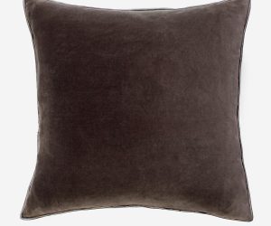Amity home sloane charcoal pillow   velvet texture