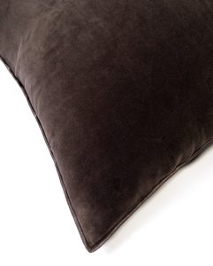Amity home sloane pillow in charcoal   velvet texture
