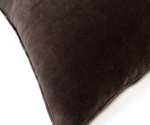 Amity home sloane pillow in charcoal   velvet texture
