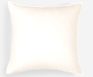 Amity home sloane pillow in ivory   smooth finish