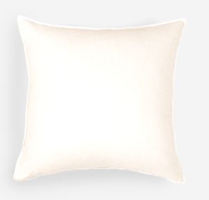 Amity home sloane pillow in ivory   smooth finish