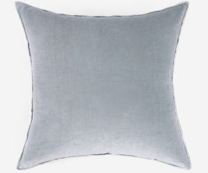 Amity home sloane pillow in mineral   soft velvet texture