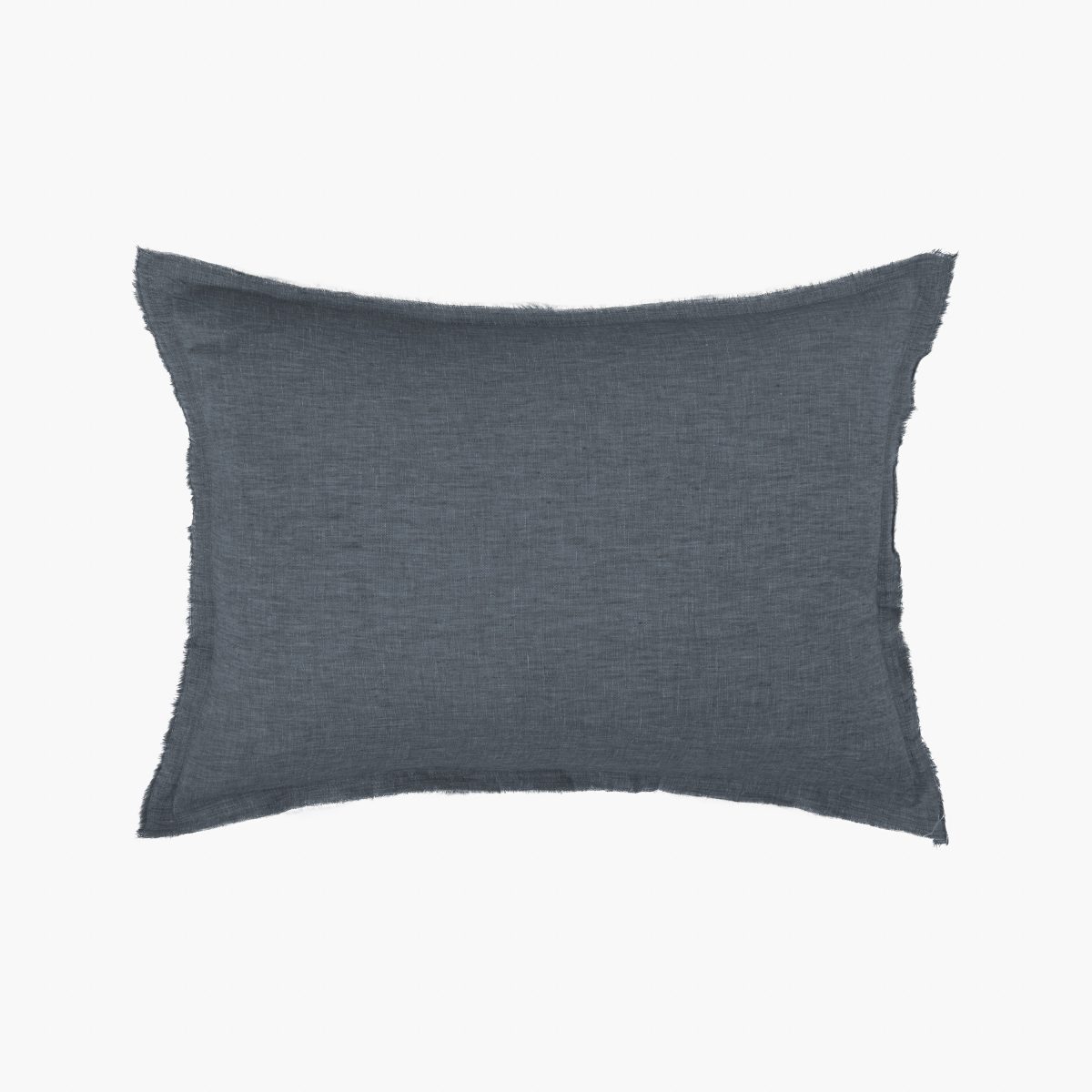 Brisbane Linen Sham, Steel Blue, Standard - Image 1