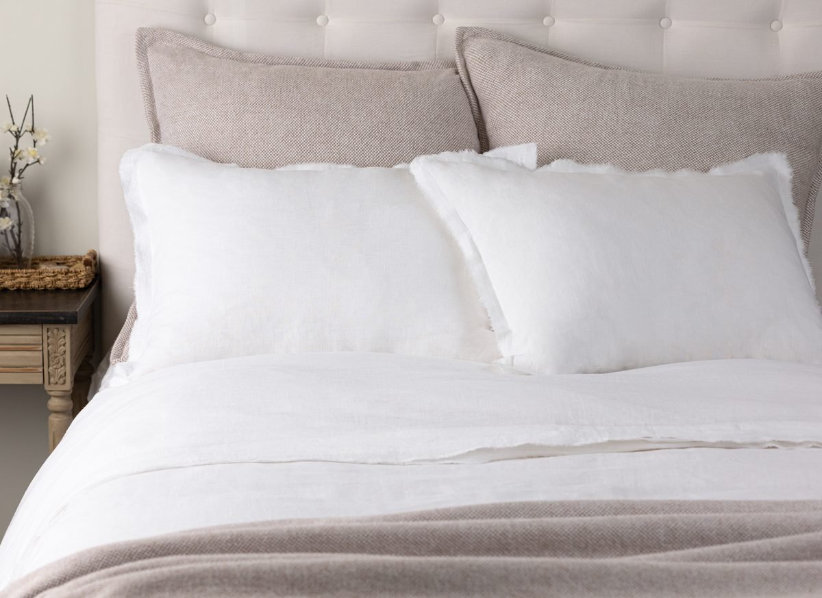 BRISBANE LINEN DUVET COVER, WHITE - Image 3