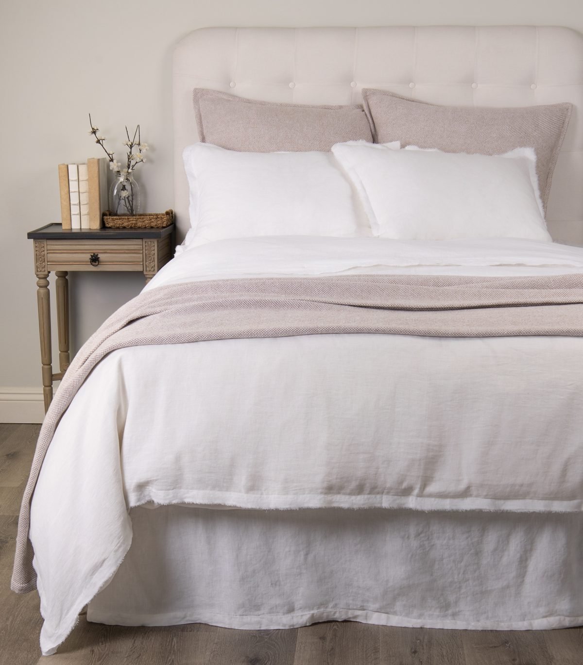 BRISBANE LINEN DUVET COVER, WHITE - Image 2