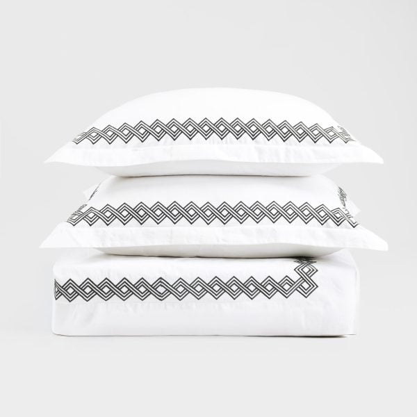 Amalfi Duvet Cover, Asphalt