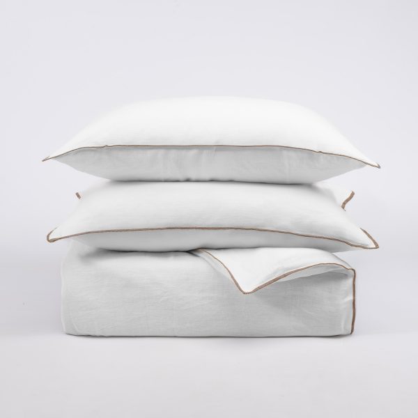 Tyne Duvet Cover, White Natural