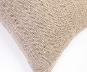 Amity home calloway linen euro pillow in natural   textured linen weave