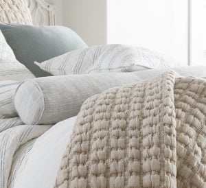 Amity home ellington tube pillow in seaglass   textured fabric