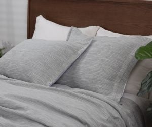 Amity home ellistown duvet cover in seaglass   subtle textured weave