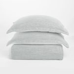 Amity home ellington duvet cover in seaglass   textured weave
