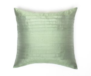 Amity home york pillow in seaglass   horizontal pintuck detail