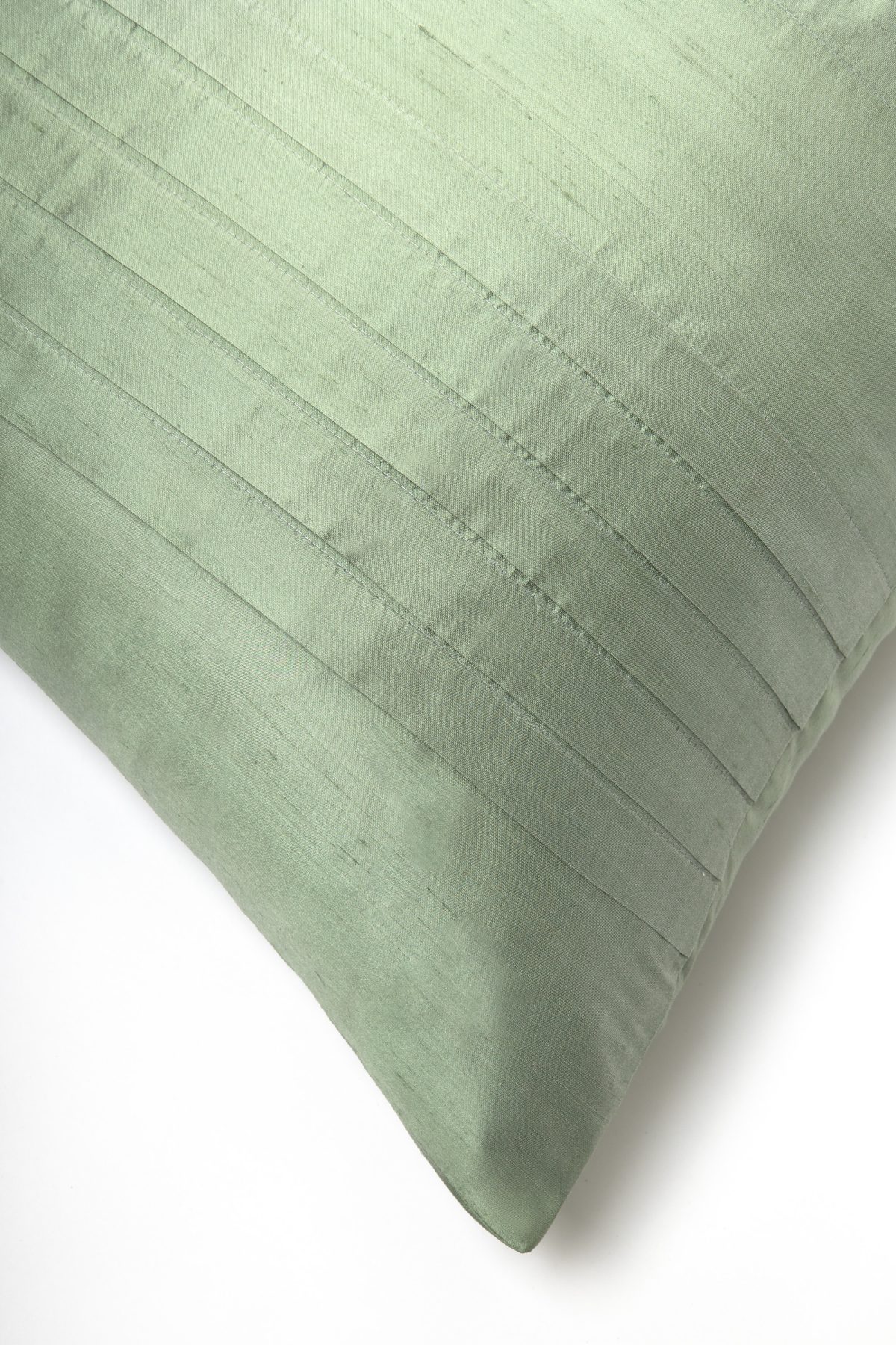 Amity home york pillow in seaglass   pleated silk texture