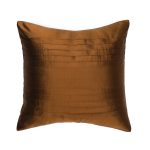 Amity home york pillow in chocolate   horizontal pintuck texture