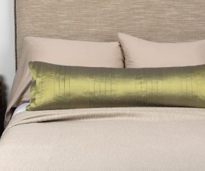 Amity home york pillow in green   pleated texture