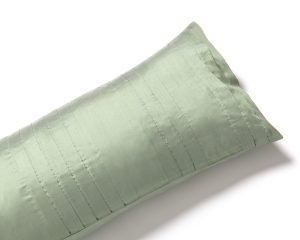 Amity home york x long bolster in seaglass   pintuck texture