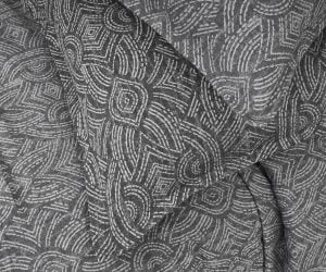 Amity home andre jacquard duvet cover in asphalt   geometric jacquard pattern