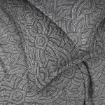 Amity home andre jacquard duvet cover in asphalt   textured diamond  arc pattern