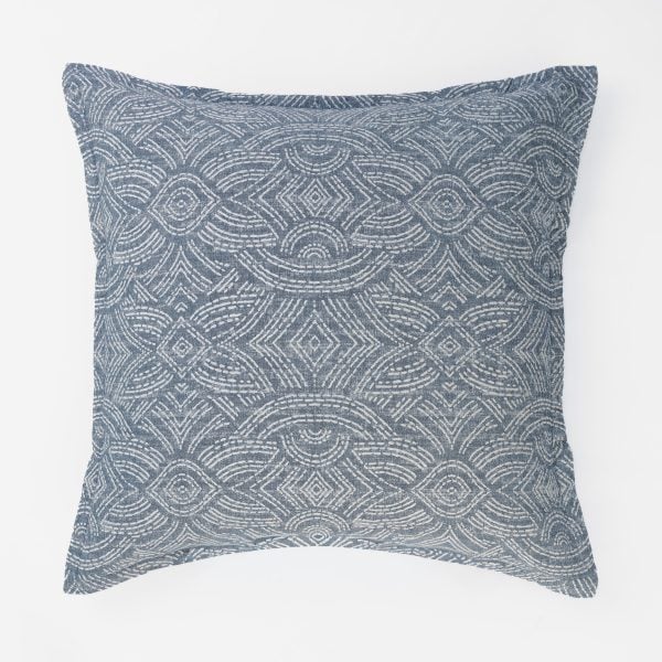 Amity home andre jacquard sham in adriatic   intricate jacquard pattern