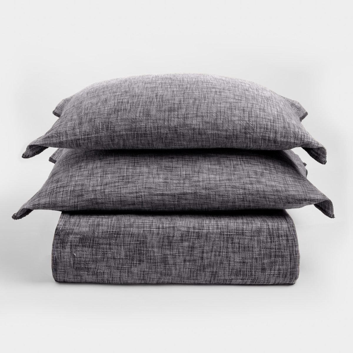 Drew Duvet Cover, Charcoal - Image 1