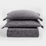 Drew Duvet Cover, Charcoal