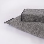 Amity Home Drew Duvet Cover in Charcoal - Textured Mélange Weave