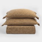 Drew Duvet Cover, Ochre