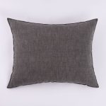 Amity home harlow sham in charcoal   woven texture