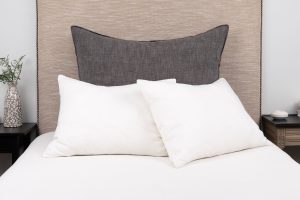 Amity home harlow sham in charcoal dutch   textured fabric